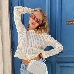 THE ADRIANNA SWEATER CREAM